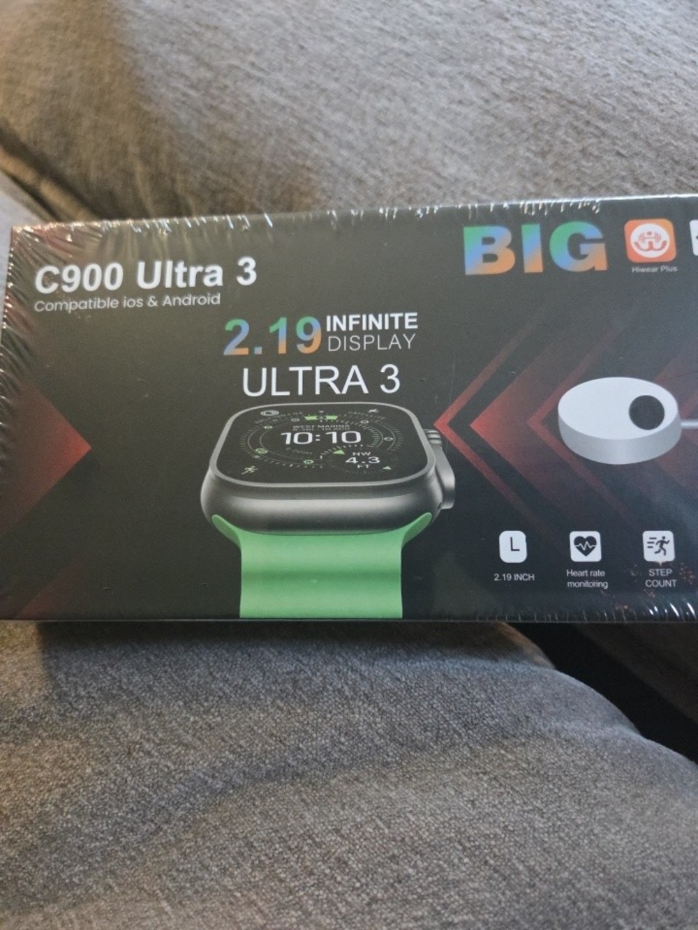 C900 Ultra 3 Smartwatch with Green Band